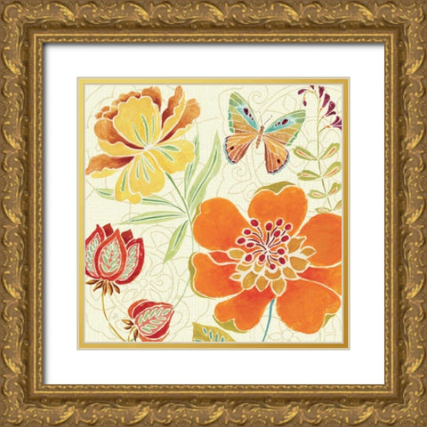 Spice Bouquet II Gold Ornate Wood Framed Art Print with Double Matting by Brissonnet, Daphne