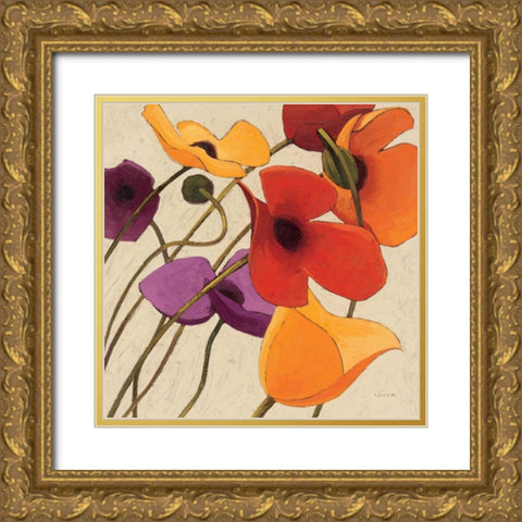 Up Two Gold Ornate Wood Framed Art Print with Double Matting by Novak, Shirley