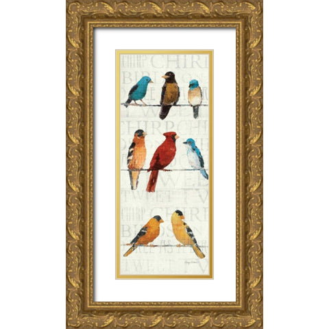 The Usual Suspects Panel II Gold Ornate Wood Framed Art Print with Double Matting by Tillmon, Avery