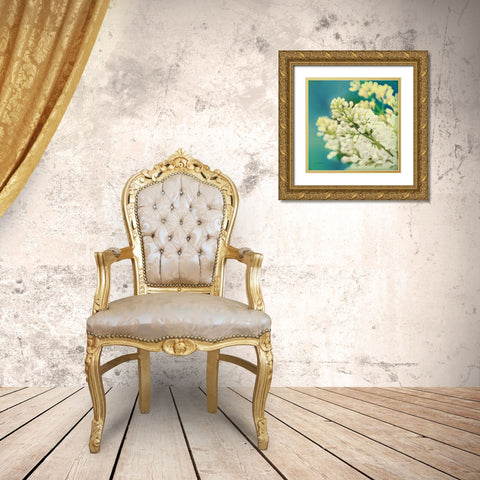 Natures Lilac Blossom Gold Ornate Wood Framed Art Print with Double Matting by Schlabach, Sue