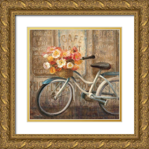 Meet Me at Le Cafe II Gold Ornate Wood Framed Art Print with Double Matting by Nai, Danhui