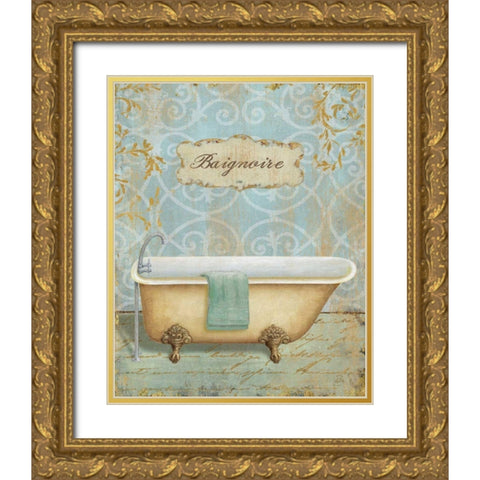 Salle de Bain II Gold Ornate Wood Framed Art Print with Double Matting by Brissonnet, Daphne