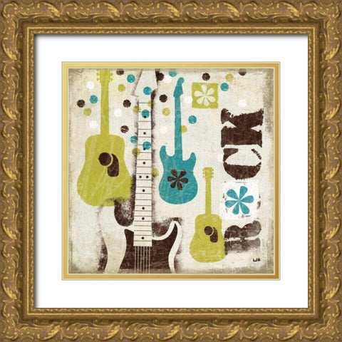 60s Revival I Gold Ornate Wood Framed Art Print with Double Matting by Mullan, Michael