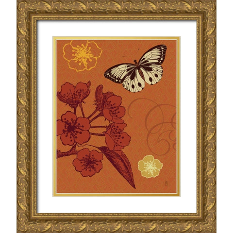 Orchard Seeker Gold Ornate Wood Framed Art Print with Double Matting by Studio Mousseau