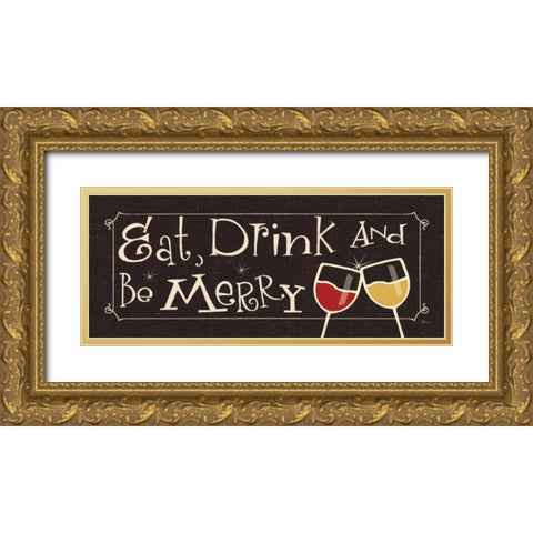 Group Therapy I Gold Ornate Wood Framed Art Print with Double Matting by Pela Studio