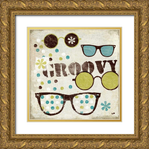 60s Revival III Gold Ornate Wood Framed Art Print with Double Matting by Mullan, Michael