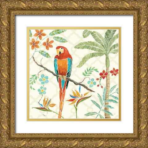 Tropical Paradise II Gold Ornate Wood Framed Art Print with Double Matting by Brissonnet, Daphne