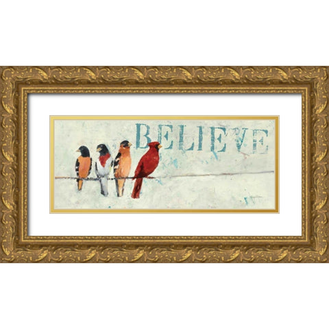 The Usual Suspects Panel I - Hope Gold Ornate Wood Framed Art Print with Double Matting by Tillmon, Avery