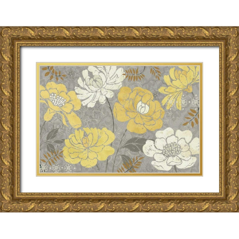 Morning Tones Gold III Gold Ornate Wood Framed Art Print with Double Matting by Brissonnet, Daphne