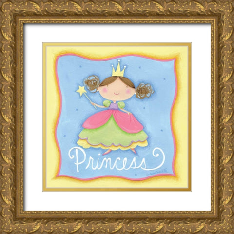 Princess Gold Ornate Wood Framed Art Print with Double Matting by Tavoletti, Anne