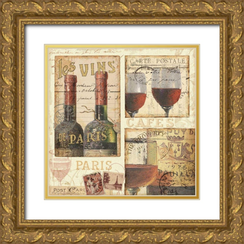 French Cellar I Gold Ornate Wood Framed Art Print with Double Matting by Pela