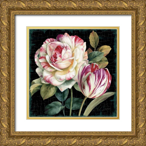 Garden View VIII Black Gold Ornate Wood Framed Art Print with Double Matting by Audit, Lisa