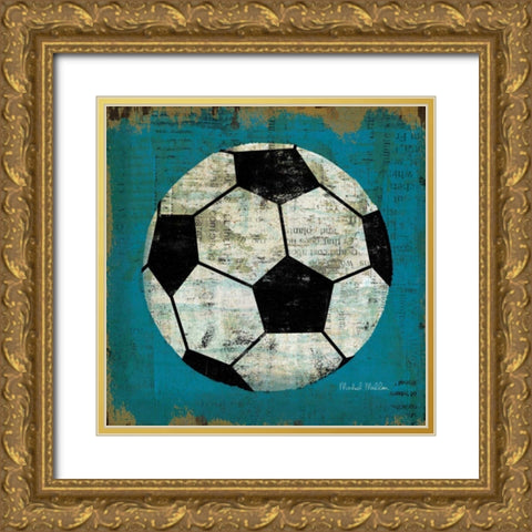 Ball III Gold Ornate Wood Framed Art Print with Double Matting by Mullan, Michael