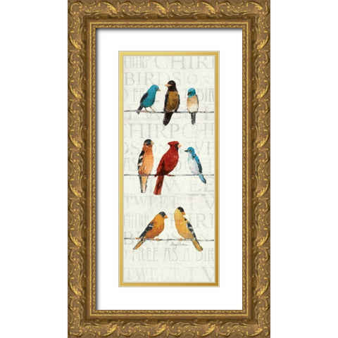 The Usual Suspects Panel II Gold Ornate Wood Framed Art Print with Double Matting by Tillmon, Avery