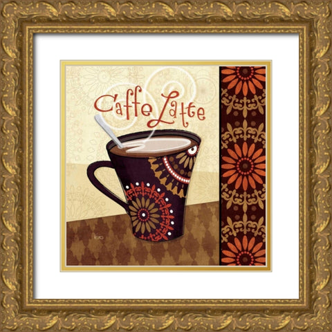 Cup of Joe IV Gold Ornate Wood Framed Art Print with Double Matting by Charron, Veronique