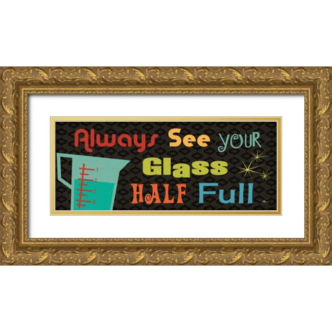 Kitchen It VI Gold Ornate Wood Framed Art Print with Double Matting by Pela Studio