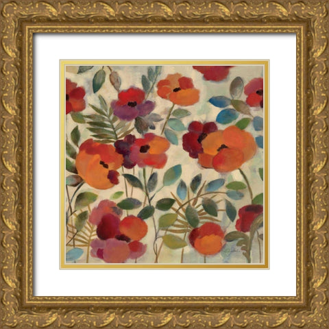 Garden in August Gold Ornate Wood Framed Art Print with Double Matting by Vassileva, Silvia