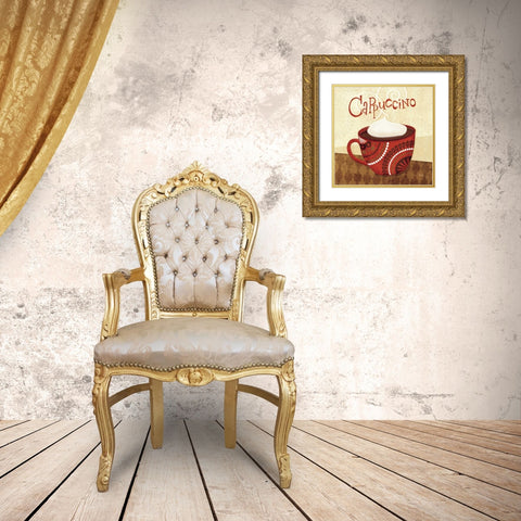 Cup of Joe II Gold Ornate Wood Framed Art Print with Double Matting by Charron, Veronique