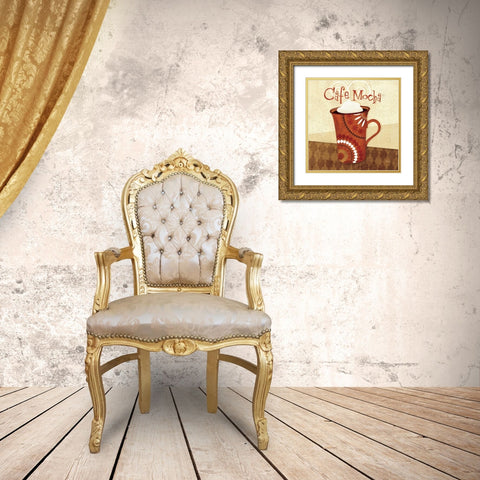 Cup of Joe III Gold Ornate Wood Framed Art Print with Double Matting by Charron, Veronique