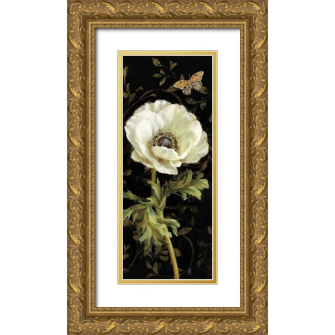 Jardin Paris Florals I Gold Ornate Wood Framed Art Print with Double Matting by Nai, Danhui