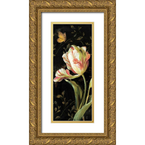 Jardin Paris Florals II Gold Ornate Wood Framed Art Print with Double Matting by Nai, Danhui