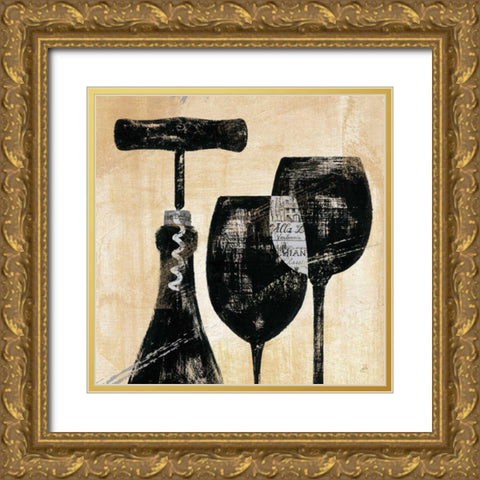 Wine Selection II Gold Ornate Wood Framed Art Print with Double Matting by Brissonnet, Daphne
