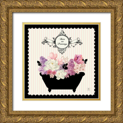 Bain du Jardin II Gold Ornate Wood Framed Art Print with Double Matting by Studio Mousseau