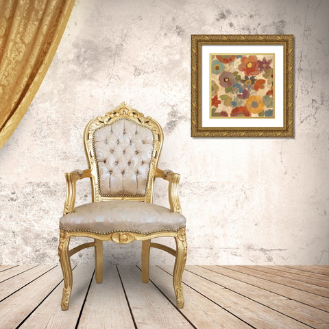 Hazel Eyes II Gold Ornate Wood Framed Art Print with Double Matting by Vassileva, Silvia