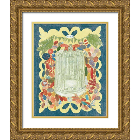 Im Home I Gold Ornate Wood Framed Art Print with Double Matting by Boggs, Candra