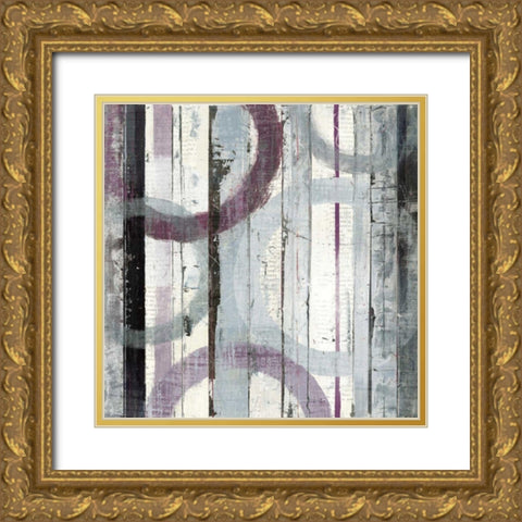 Plum Zephyr I Gold Ornate Wood Framed Art Print with Double Matting by Schick, Mike