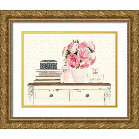 Parfum Chic I Gold Ornate Wood Framed Art Print with Double Matting by Fabiano, Marco