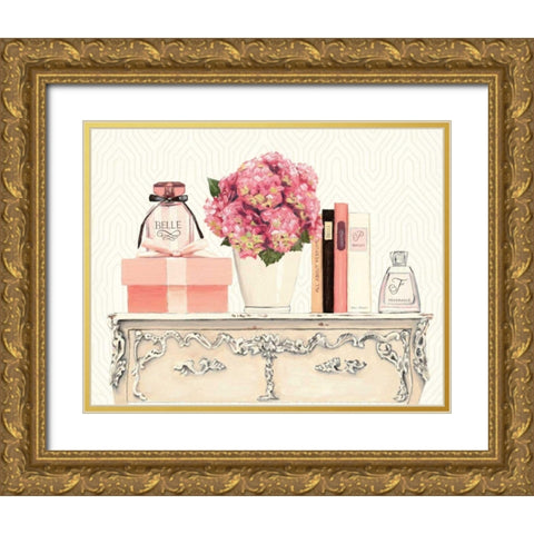 Parfum Chic II Gold Ornate Wood Framed Art Print with Double Matting by Fabiano, Marco