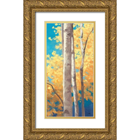 Doubloons Panel II Gold Ornate Wood Framed Art Print with Double Matting by Purinton, Julia