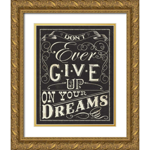 Life and Dreams I Gold Ornate Wood Framed Art Print with Double Matting by Pela Studio