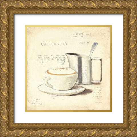 Parisian Coffee IV Gold Ornate Wood Framed Art Print with Double Matting by Adams, Emily