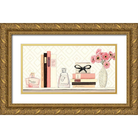 Parfum Chic II Gold Ornate Wood Framed Art Print with Double Matting by Fabiano, Marco