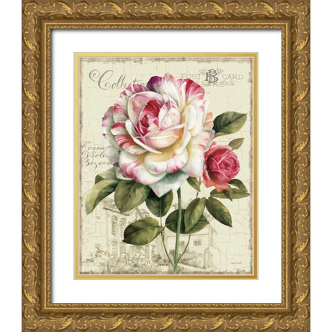 Garden View III - Rose Gold Ornate Wood Framed Art Print with Double Matting by Audit, Lisa