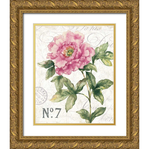 Bloom I Gold Ornate Wood Framed Art Print with Double Matting by Wild Apple Portfolio