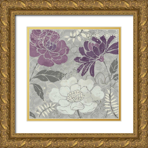 Morning Tones Purple II Gold Ornate Wood Framed Art Print with Double Matting by Brissonnet, Daphne