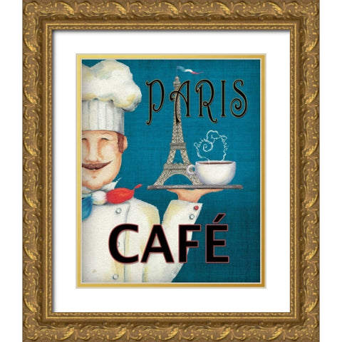 Worlds Best Chef II Gold Ornate Wood Framed Art Print with Double Matting by Brissonnet, Daphne