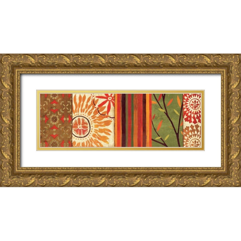 Abstract Nature IV Gold Ornate Wood Framed Art Print with Double Matting by Charron, Veronique