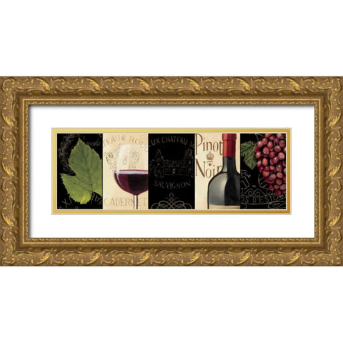 Chateau Nouveau Panel I Gold Ornate Wood Framed Art Print with Double Matting by Fabiano, Marco