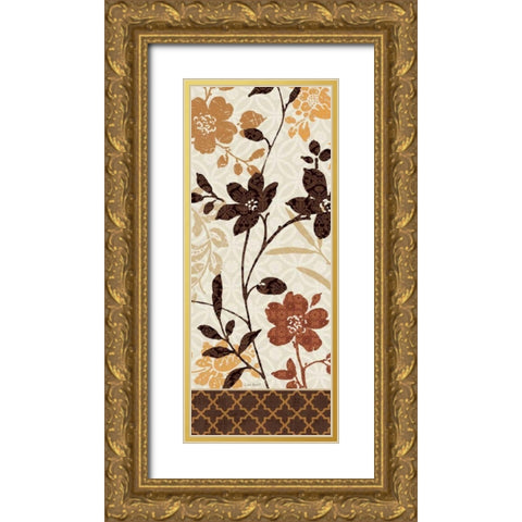 Botanical Touch Panel I Gold Ornate Wood Framed Art Print with Double Matting by Audit, Lisa
