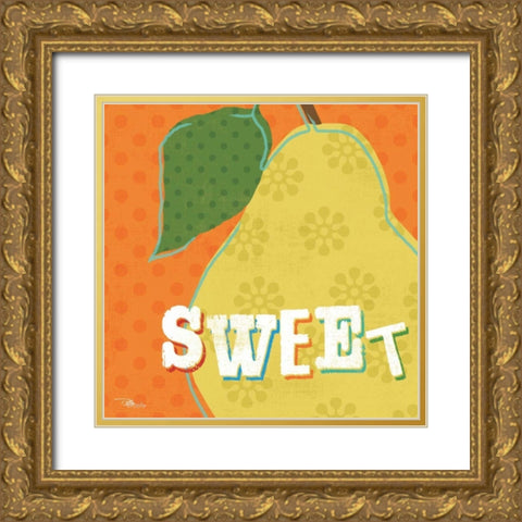 Good Food II Gold Ornate Wood Framed Art Print with Double Matting by Pela Studio