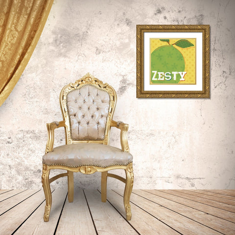 Good Food III Gold Ornate Wood Framed Art Print with Double Matting by Pela Studio