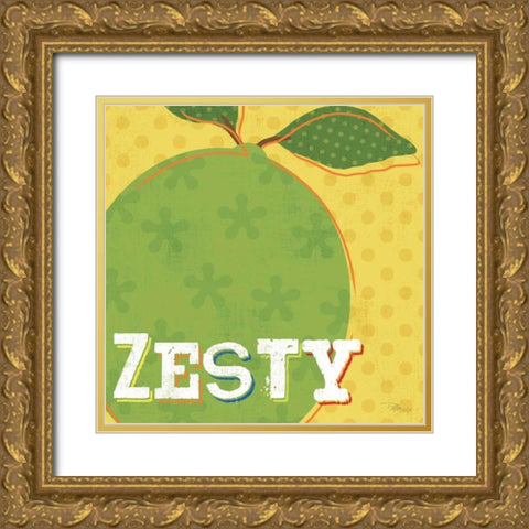 Good Food III Gold Ornate Wood Framed Art Print with Double Matting by Pela Studio