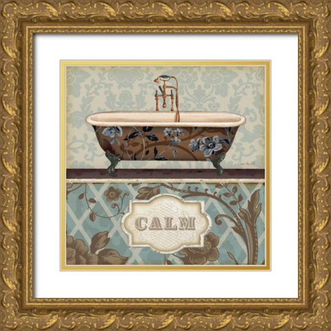 Bathroom Bliss II Gold Ornate Wood Framed Art Print with Double Matting by Audit, Lisa