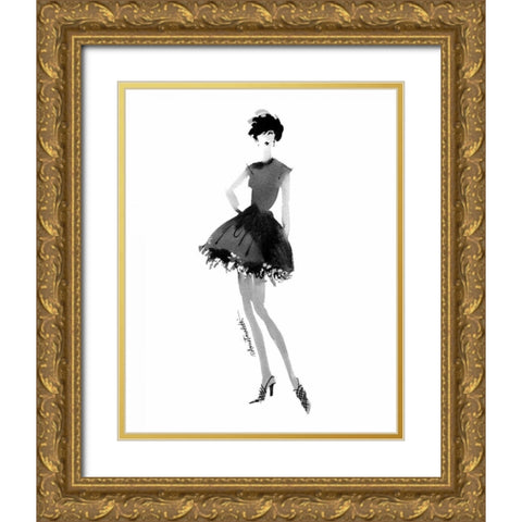 Modern Fashion III Gold Ornate Wood Framed Art Print with Double Matting by Tavoletti, Anne
