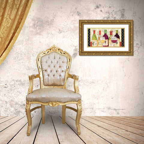 Grand Crus Gold Ornate Wood Framed Art Print with Double Matting by Charron, Veronique