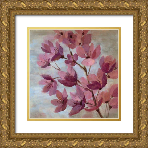 April Blooms I Gold Ornate Wood Framed Art Print with Double Matting by Vassileva, Silvia